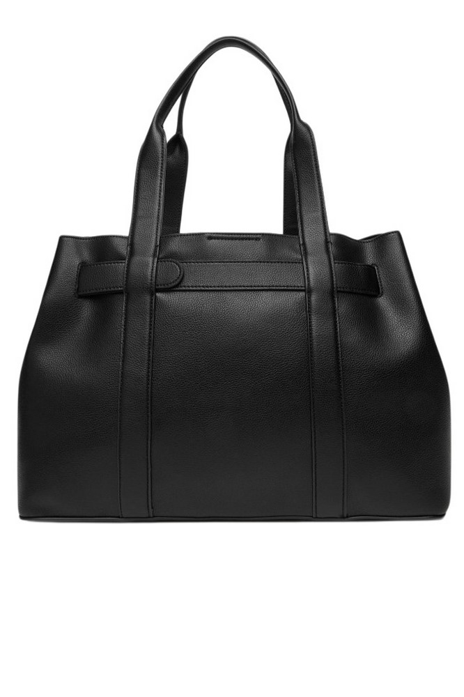 CALVIN KLEIN BUCKLE MEDIUM TOTE ΤΣΑΝΤΑ ΓΥΝΑΙΚΕΙΑ BLACK