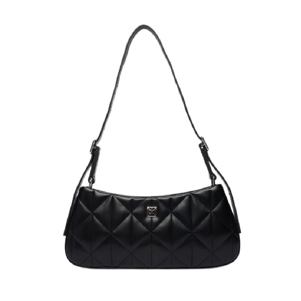 CALVIN KLEIN QUILTED SM SHOULDER BAG ΤΣΑΝΤΑ ΓΥΝΑΙΚΕΙΑ BLACK