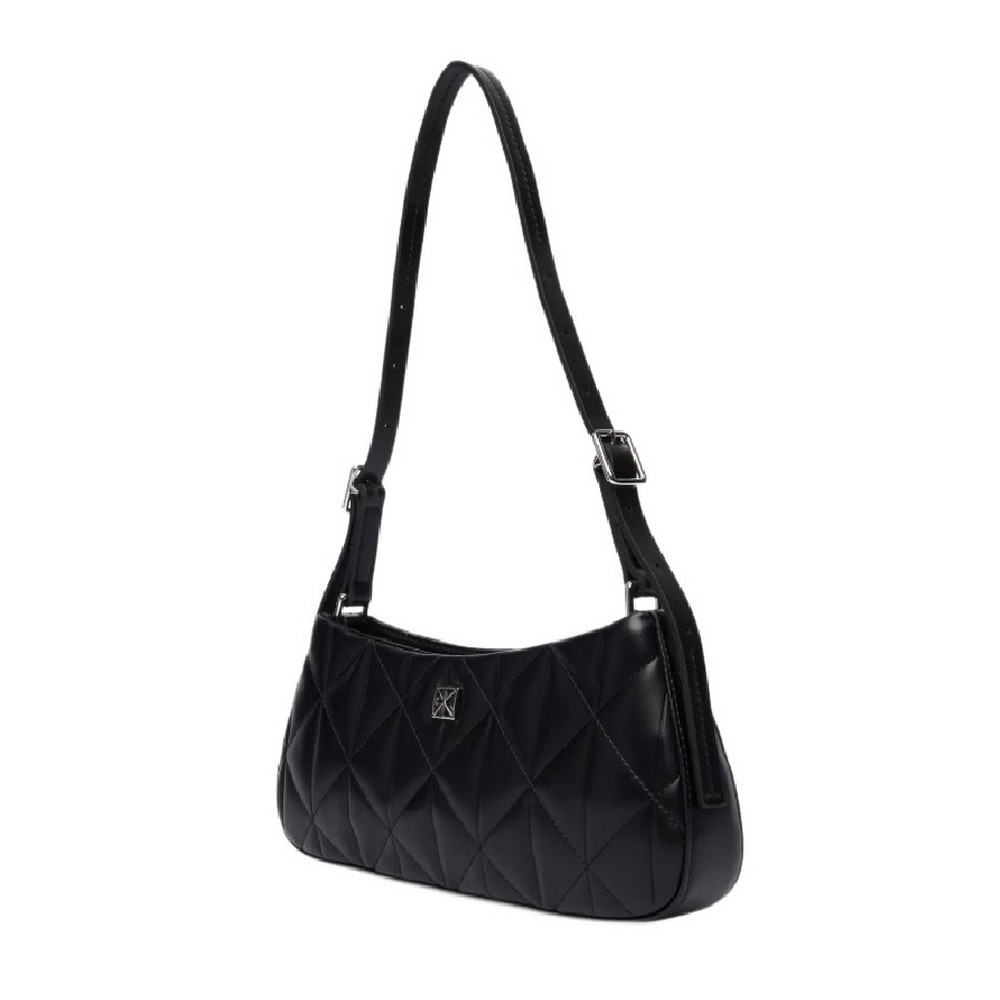CALVIN KLEIN QUILTED SM SHOULDER BAG ΤΣΑΝΤΑ ΓΥΝΑΙΚΕΙΑ BLACK