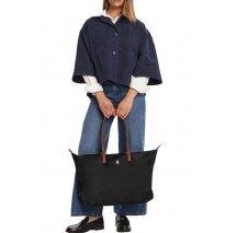 TOMMY HILFIGER POPETTE MAXI TOTE ΤΣΑΝΤΑ ΓΥΝΑΙΚΕΙΑ BLACK