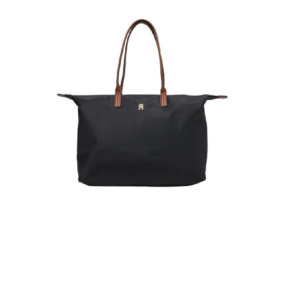 TOMMY HILFIGER POPETTE MAXI TOTE ΤΣΑΝΤΑ ΓΥΝΑΙΚΕΙΑ BLACK
