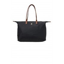 TOMMY HILFIGER POPETTE MAXI TOTE ΤΣΑΝΤΑ ΓΥΝΑΙΚΕΙΑ BLACK