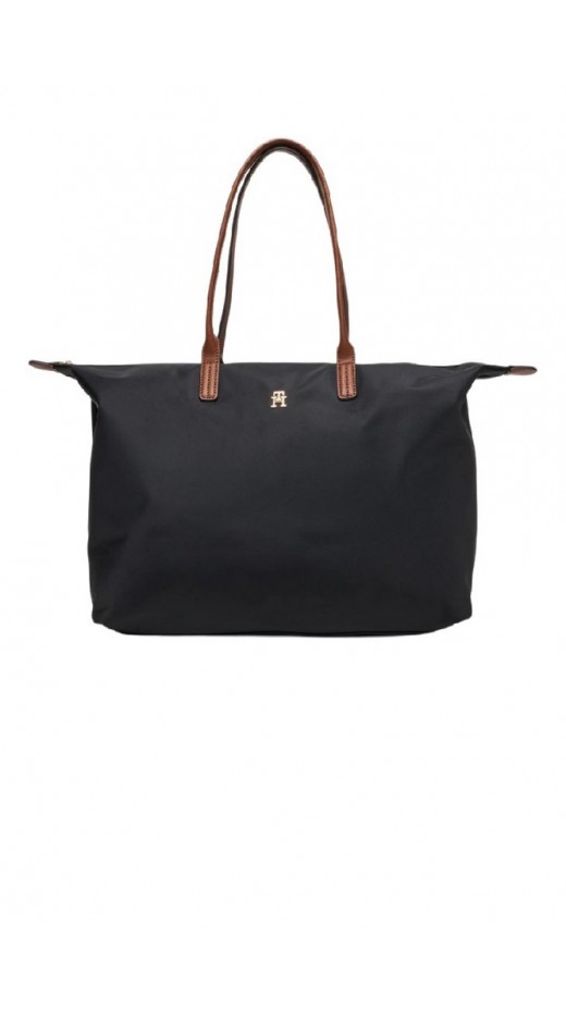 TOMMY HILFIGER POPETTE MAXI TOTE ΤΣΑΝΤΑ ΓΥΝΑΙΚΕΙΑ BLACK