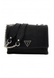 GUESS PHAEDRA CONVERTIBLE XBODY FLAP ΤΣΑΝΤΑ ΓΥΝΑΙΚΕΙΑ BLACK