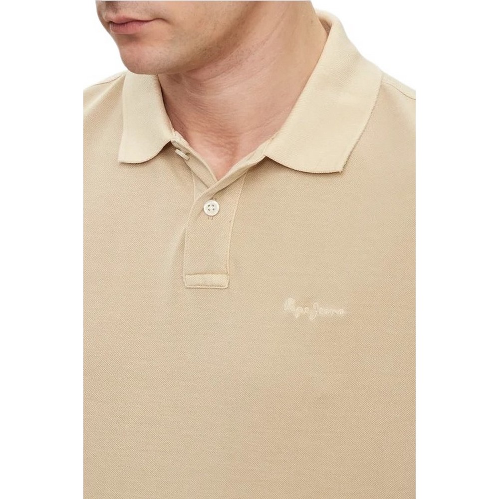 PEPE JEANS LONDON NEW OLIVER GD POLO ΜΠΛΟΥΖΑ ΑΝΔΡΙΚΗ BEIGE