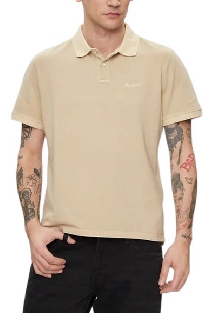 PEPE JEANS LONDON NEW OLIVER GD POLO ΜΠΛΟΥΖΑ ΑΝΔΡΙΚΗ BEIGE