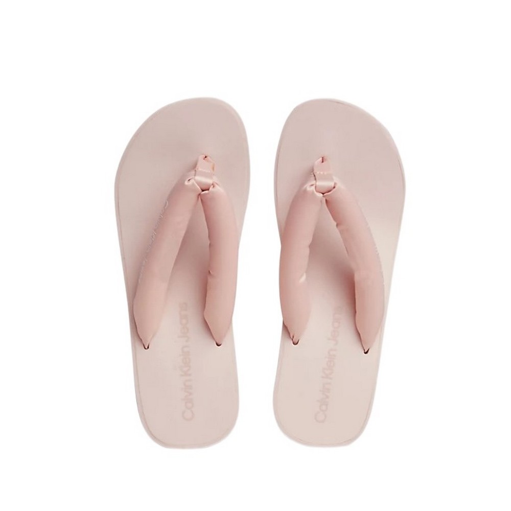 CALVIN KLEIN JEANS BEACH WEDGE SANDAL PADDED ΠΑΝΤΟΦΛΑ ΓΥΝΑΙΚΕΙΑ PEACH