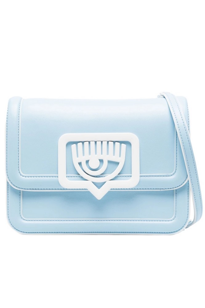 CHIARA FERRAGNI RANGE B- EYELIKE BUCKLE CALF CONTRAST BUCKLE ΤΣΑΝΤΑ ΓΥΝΑΙΚΕΙΑ SKY