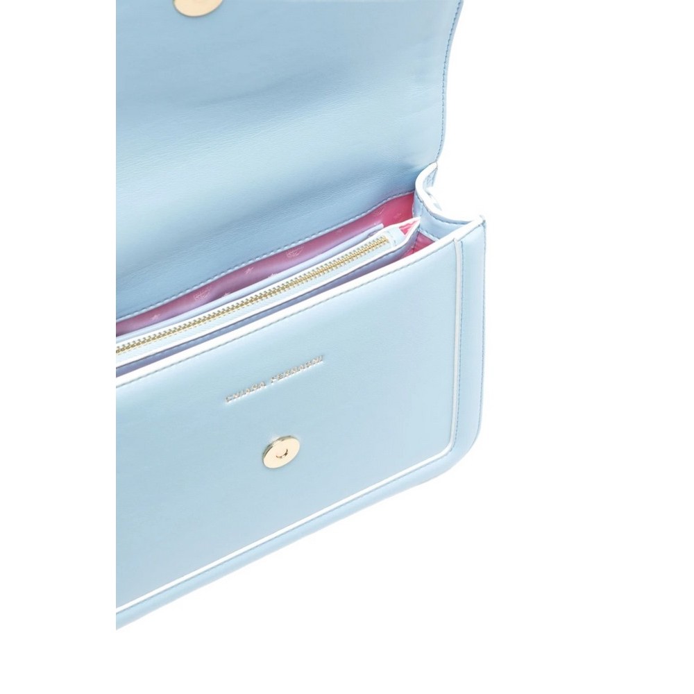 CHIARA FERRAGNI RANGE B- EYELIKE BUCKLE CALF CONTRAST BUCKLE ΤΣΑΝΤΑ ΓΥΝΑΙΚΕΙΑ SKY