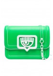 CHIARA FERRAGNI RANGE B- EYELIKE BUCKLE CALF CONTRAST BUCKLE ΤΣΑΝΤΑ ΓΥΝΑΙΚΕΙΑ GREEN