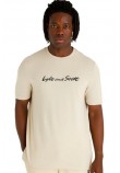 LYLE AND SCOTT VINTAGE SCRIPT EMBROIDERY T-SHIRT ΜΠΛΟΥΖΑ ΑΝΔΡΙΚΟ BEIGE