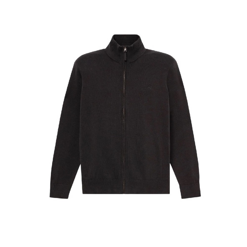 TIMBERLAND COTTON FYLL ZIP SWEATER ΖΑΚΕΤΑ ΠΛΕΚΤΗ ΑΝΔΡΙΚΗ BLACK