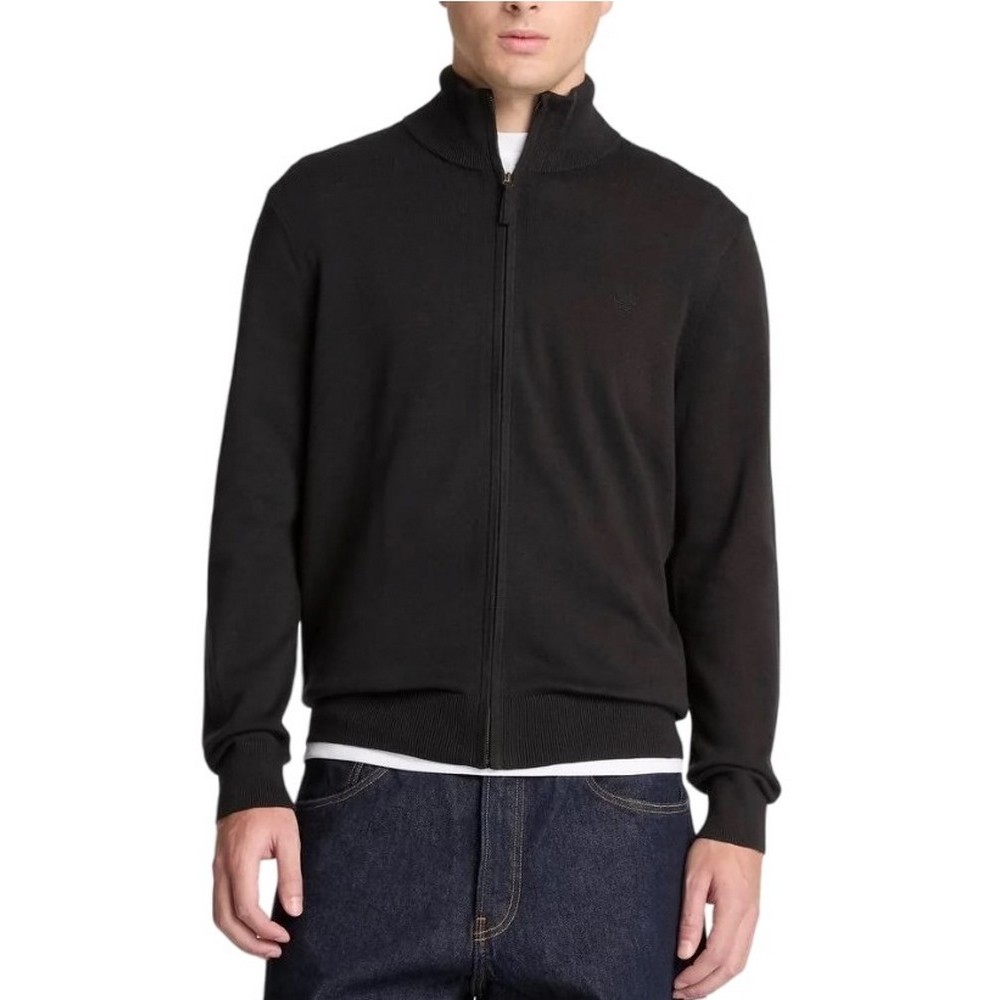 TIMBERLAND COTTON FYLL ZIP SWEATER ΖΑΚΕΤΑ ΠΛΕΚΤΗ ΑΝΔΡΙΚΗ BLACK