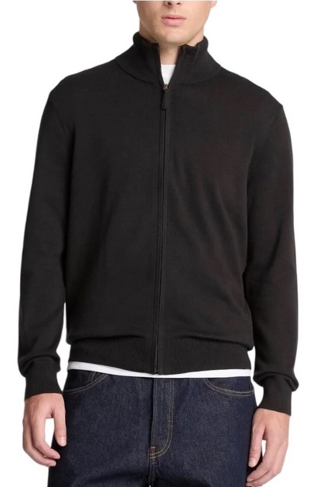 TIMBERLAND COTTON FYLL ZIP SWEATER ΖΑΚΕΤΑ ΠΛΕΚΤΗ ΑΝΔΡΙΚΗ BLACK