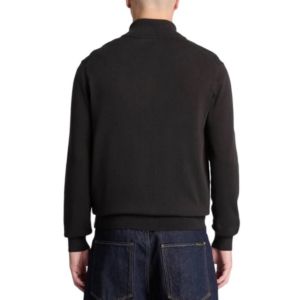 TIMBERLAND COTTON FYLL ZIP SWEATER ΖΑΚΕΤΑ ΠΛΕΚΤΗ ΑΝΔΡΙΚΗ BLACK