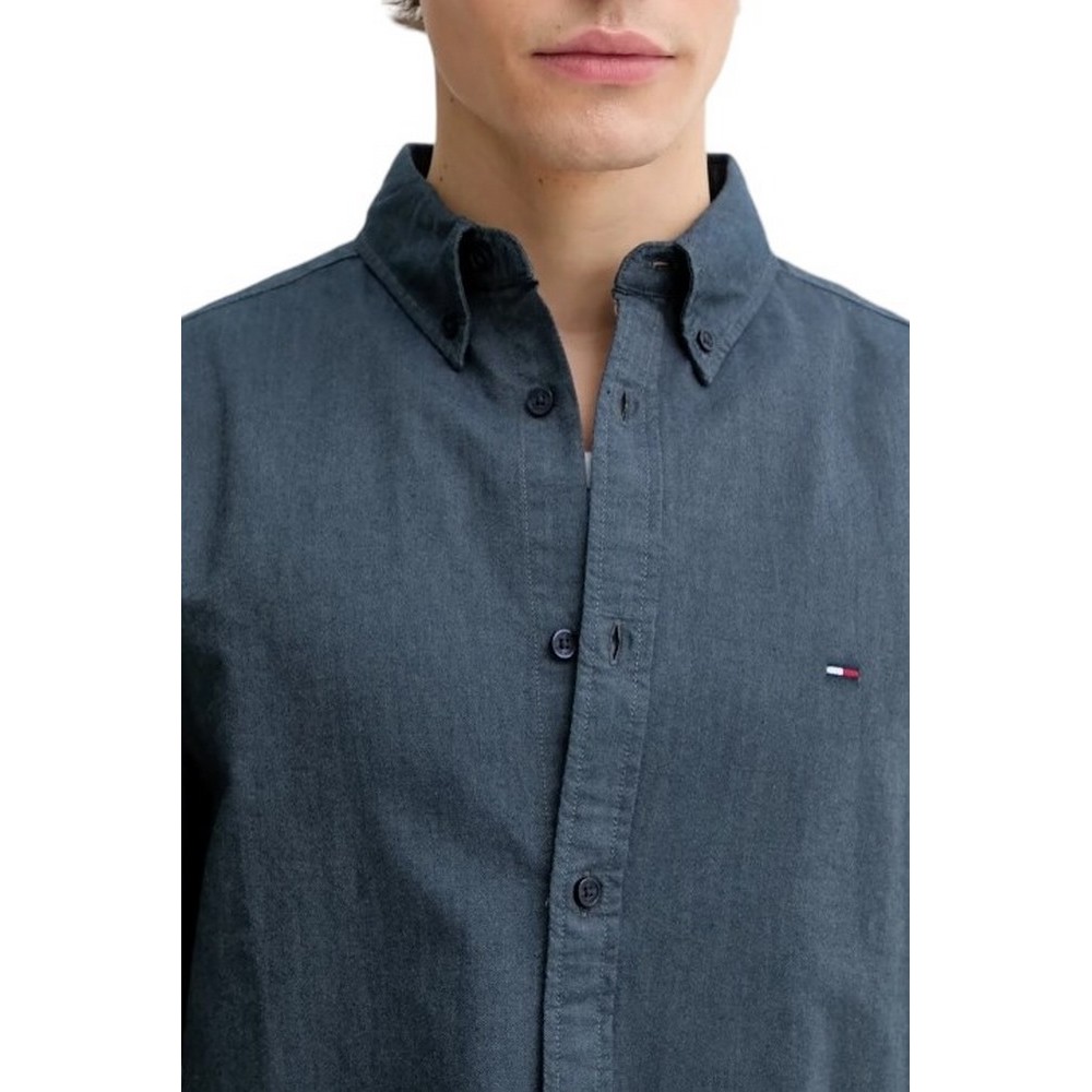 TOMMY JEANS REG OXFORD SHIRT EXT ΠΟΥΚΑΜΙΣΟ ΑΝΔΡΙΚΟ NAVY