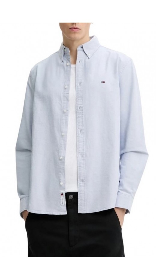 TOMMY JEANS REG OXFORD SHIRT EXT ΠΟΥΚΑΜΙΣΟ ΑΝΔΡΙΚΟ CIEL