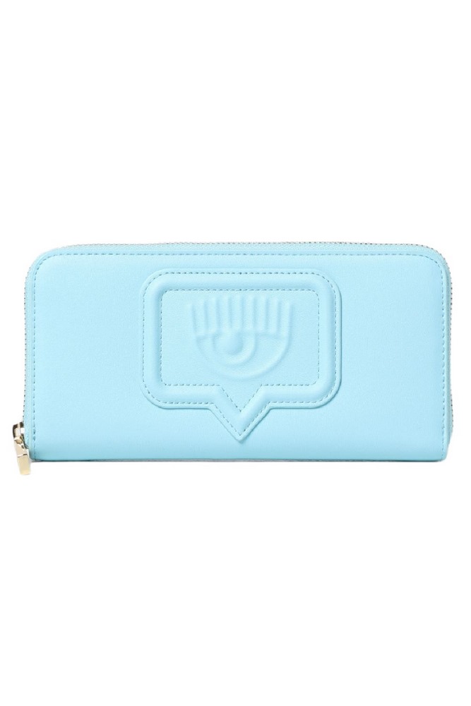 CHIARA FERRAGNI  RANGE A-EYELIKE BAGS SMOOTH CALF ΑΞΕΣΟΥΑΡ ΠΟΡΤΟΦΟΛΙ ΓΥΝΑΙΚΕΙΟ SKY