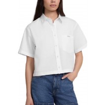 GUESS JEANS CAMP COLLAR BO ΠΟΥΚΑΜΙΣΟ ΓΥΝΑΙΚΕΙΟ WHITE