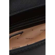 GUESS LEFIA FLAP SHOULDER BAG ΤΣΑΝΤΑ ΓΥΝΑΙΚΕΙΑ BLACK