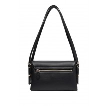 GUESS LEFIA FLAP SHOULDER BAG ΤΣΑΝΤΑ ΓΥΝΑΙΚΕΙΑ BLACK