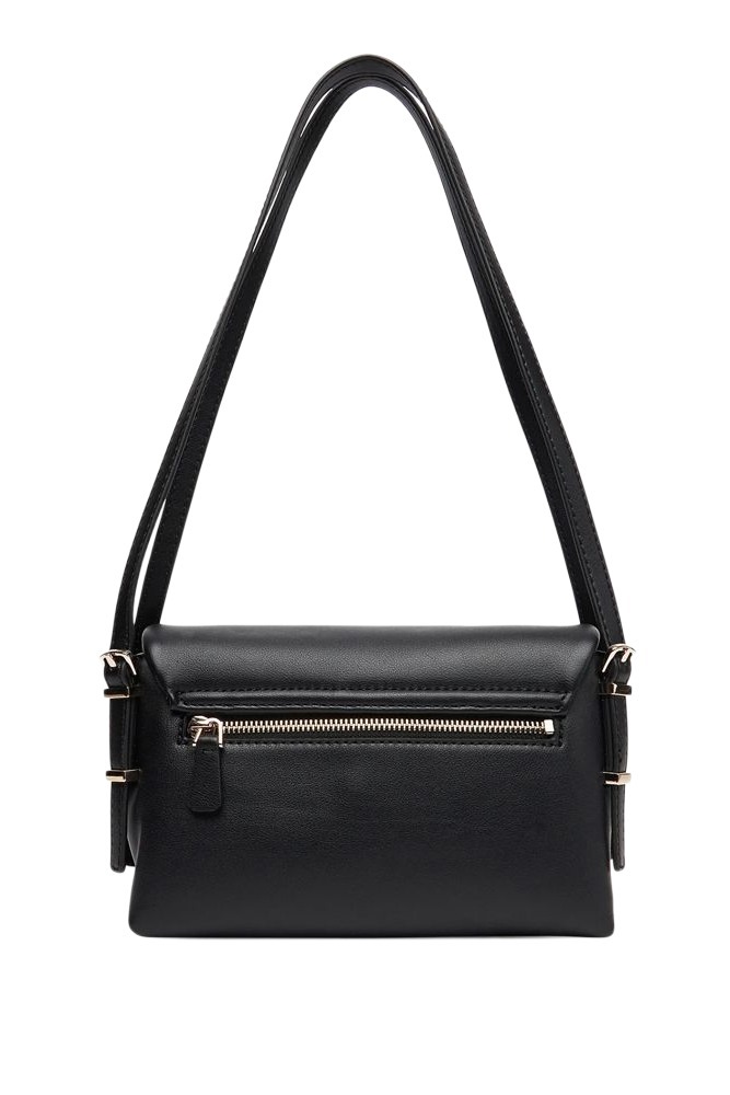GUESS LEFIA FLAP SHOULDER BAG ΤΣΑΝΤΑ ΓΥΝΑΙΚΕΙΑ BLACK