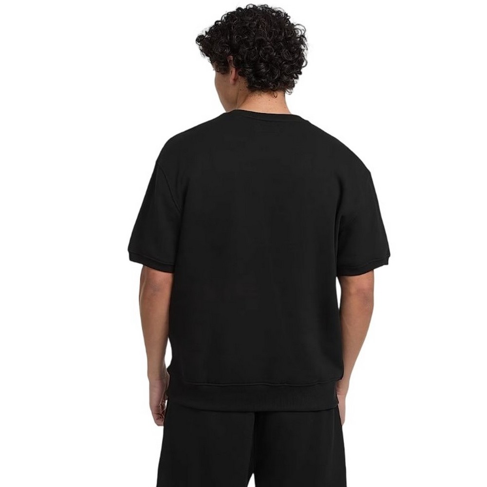 GUESS JEANS CN OS SS LOGO EMB ΦΟΥΤΕΡ ΜΠΛΟΥΖΑ ΑΝΔΡΙΚΗ BLACK