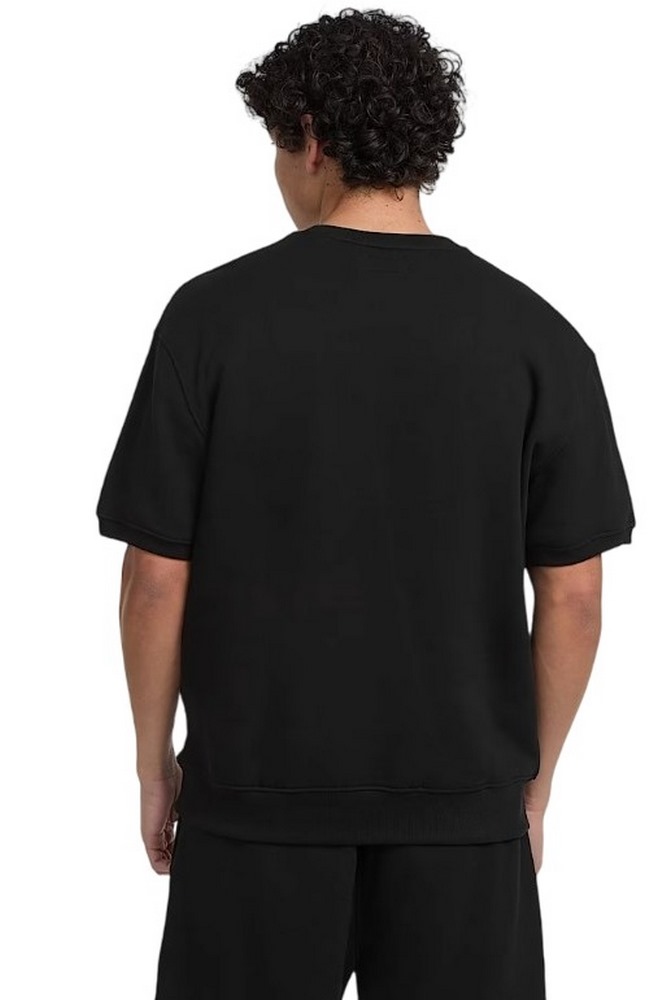 GUESS JEANS CN OS SS LOGO EMB ΦΟΥΤΕΡ ΜΠΛΟΥΖΑ ΑΝΔΡΙΚΗ BLACK