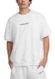 GUESS JEANS CN OS SS LOGO EMB ΦΟΥΤΕΡ ΜΠΛΟΥΖΑ ΑΝΔΡΙΚΗ WHITE