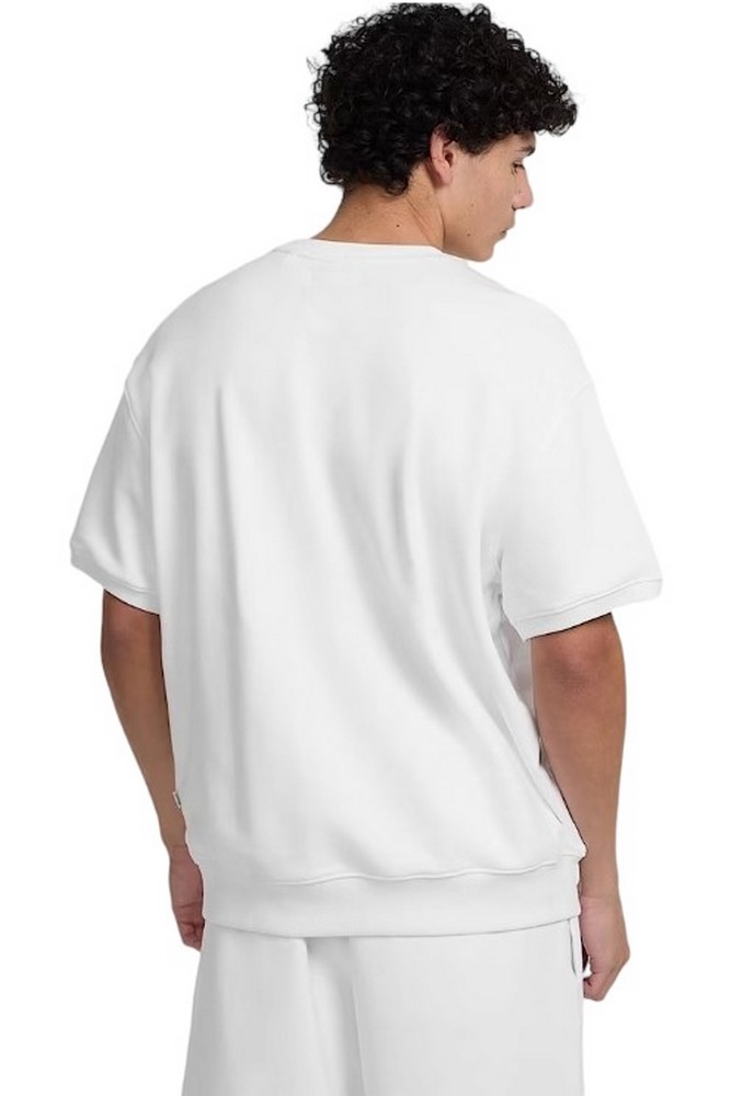 GUESS JEANS CN OS SS LOGO EMB ΦΟΥΤΕΡ ΜΠΛΟΥΖΑ ΑΝΔΡΙΚΗ WHITE