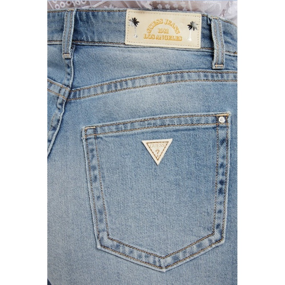 GUESS MANOLA SHORT ΣΟΡΤΣ ΓΥΝΑΙΚΕΙΟ BLUΕ DENIM