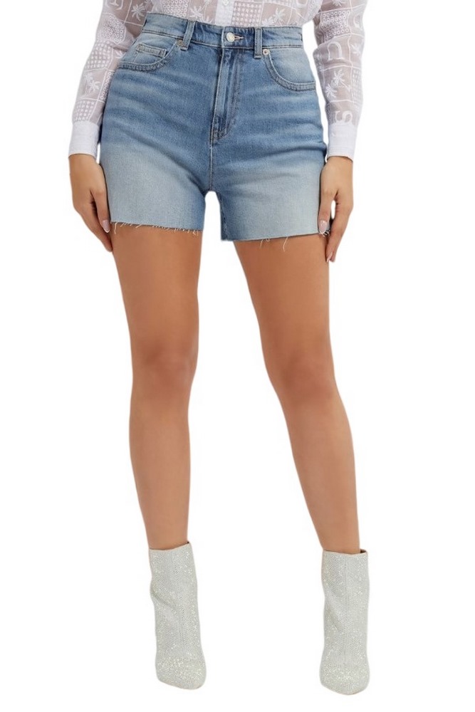 GUESS MANOLA SHORT ΣΟΡΤΣ ΓΥΝΑΙΚΕΙΟ BLUΕ DENIM