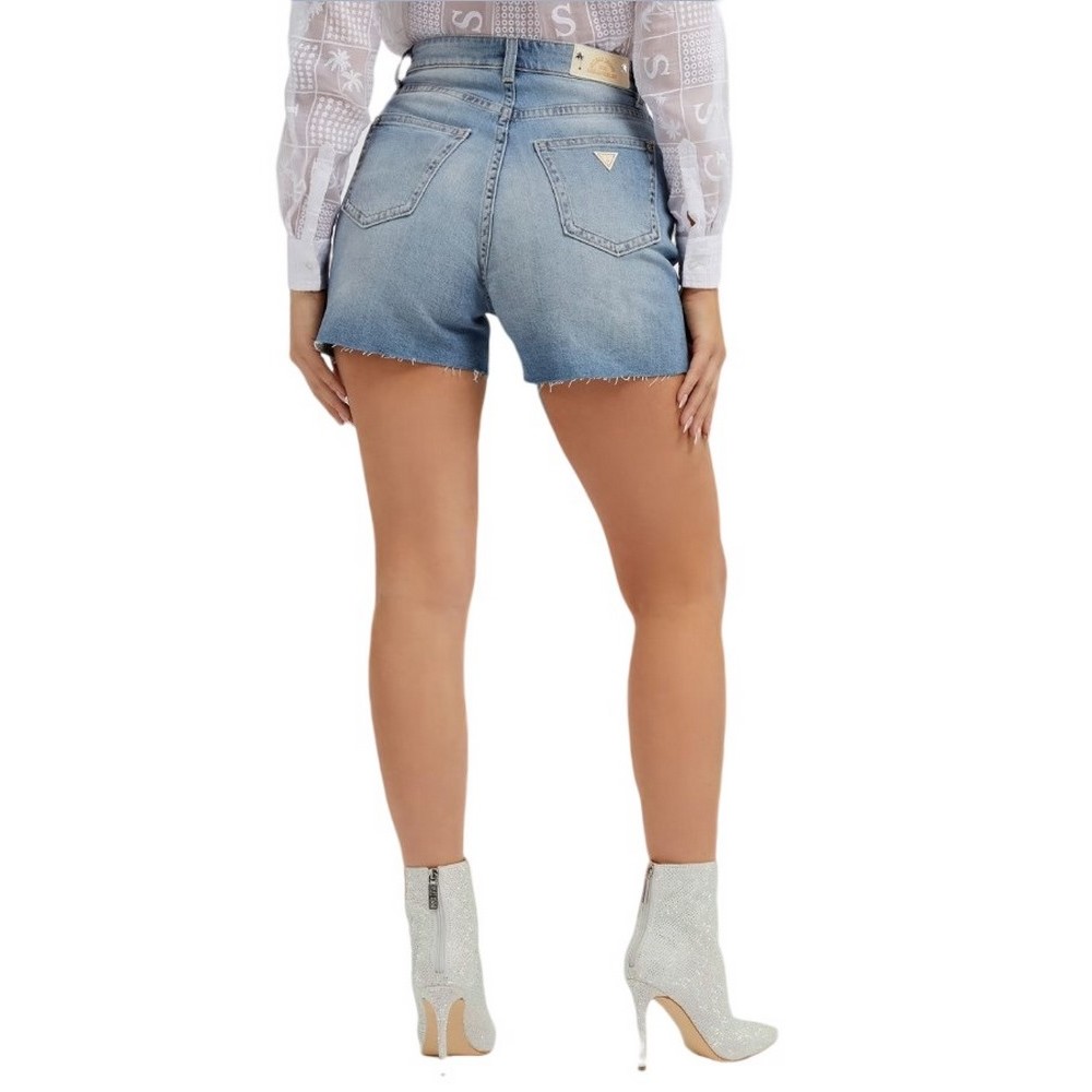 GUESS MANOLA SHORT ΣΟΡΤΣ ΓΥΝΑΙΚΕΙΟ BLUΕ DENIM