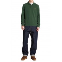 TIMBERLAND PIQUE POLO ΜΠΛΟΥΖΑ ΜΑΚΡΥΜΑΝΙΚΗ ΑΝΔΡΙΚΗ DARK GREEN