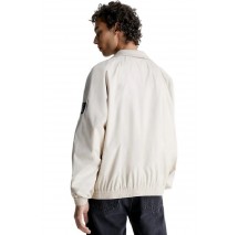 CALVIN KLEIN JEANS UNPADDED HARRINGTON JACKET ΜΠΟΥΦΑΝ ΑΝΤΡΙΚΟ BEIGE