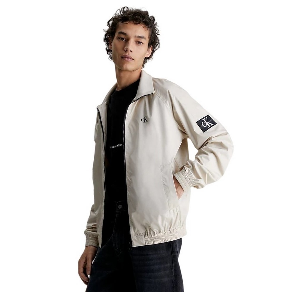CALVIN KLEIN JEANS UNPADDED HARRINGTON JACKET ΜΠΟΥΦΑΝ ΑΝΤΡΙΚΟ BEIGE