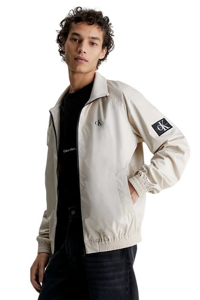 CALVIN KLEIN JEANS UNPADDED HARRINGTON JACKET ΜΠΟΥΦΑΝ ΑΝΤΡΙΚΟ BEIGE