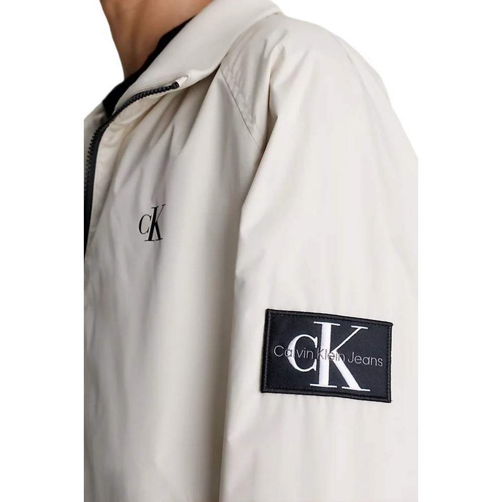CALVIN KLEIN JEANS UNPADDED HARRINGTON JACKET ΜΠΟΥΦΑΝ ΑΝΤΡΙΚΟ BEIGE