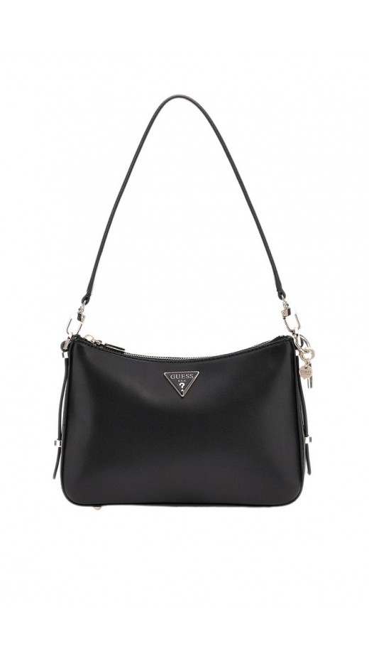 GUESS DARYNA 2 COMP SATCHE AMARA TOP HANDLE FLAP ΤΣΑΝΤΑ ΓΥΝΑΙΚΕΙΑ BLACK