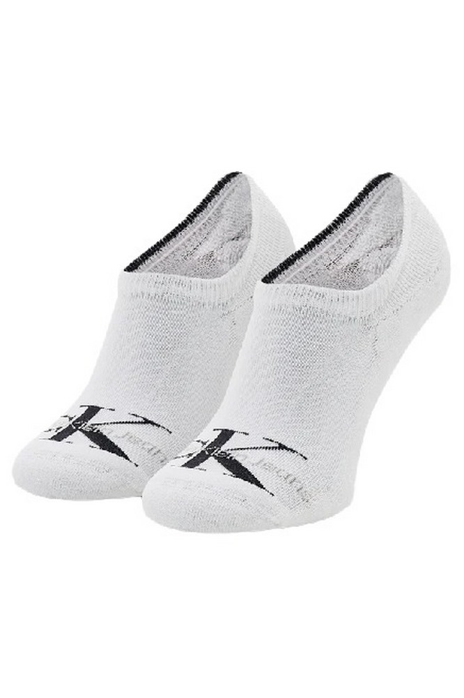 CALVIN KLEIN JEANS CK MEN FOOTIE HIGH CUT 1P LOGO ΚΑΛΤΣΕΣ ΑΝΔΡΙΚΕΣ WHITE