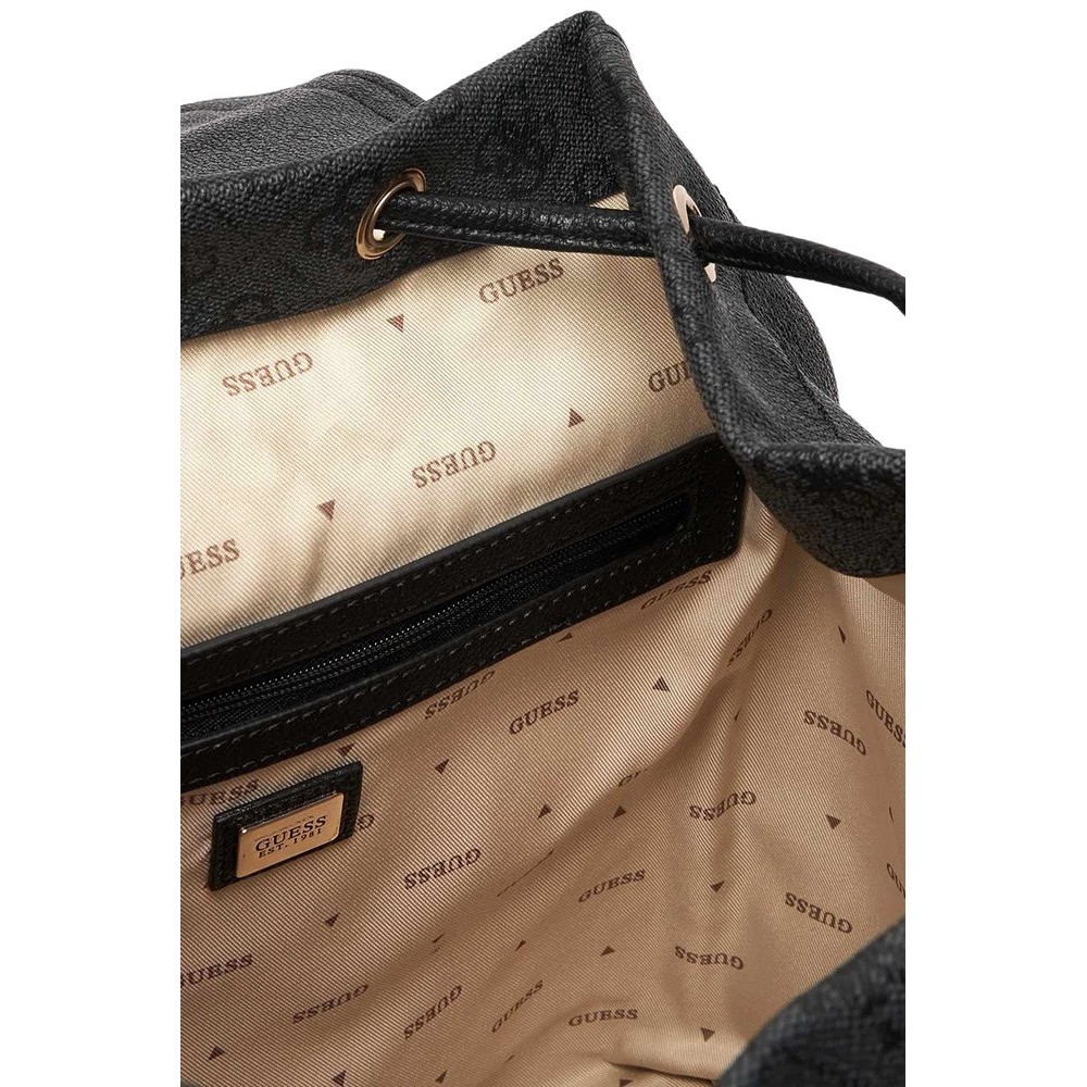 GUESS MANHATTAN II FLAP BACKPACK ΤΣΑΝΤΑ ΓΥΝΑΙΚΕΙΑ DARK GREY