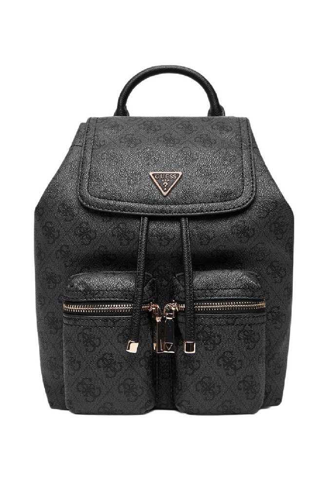 GUESS MANHATTAN II FLAP BACKPACK ΤΣΑΝΤΑ ΓΥΝΑΙΚΕΙΑ DARK GREY
