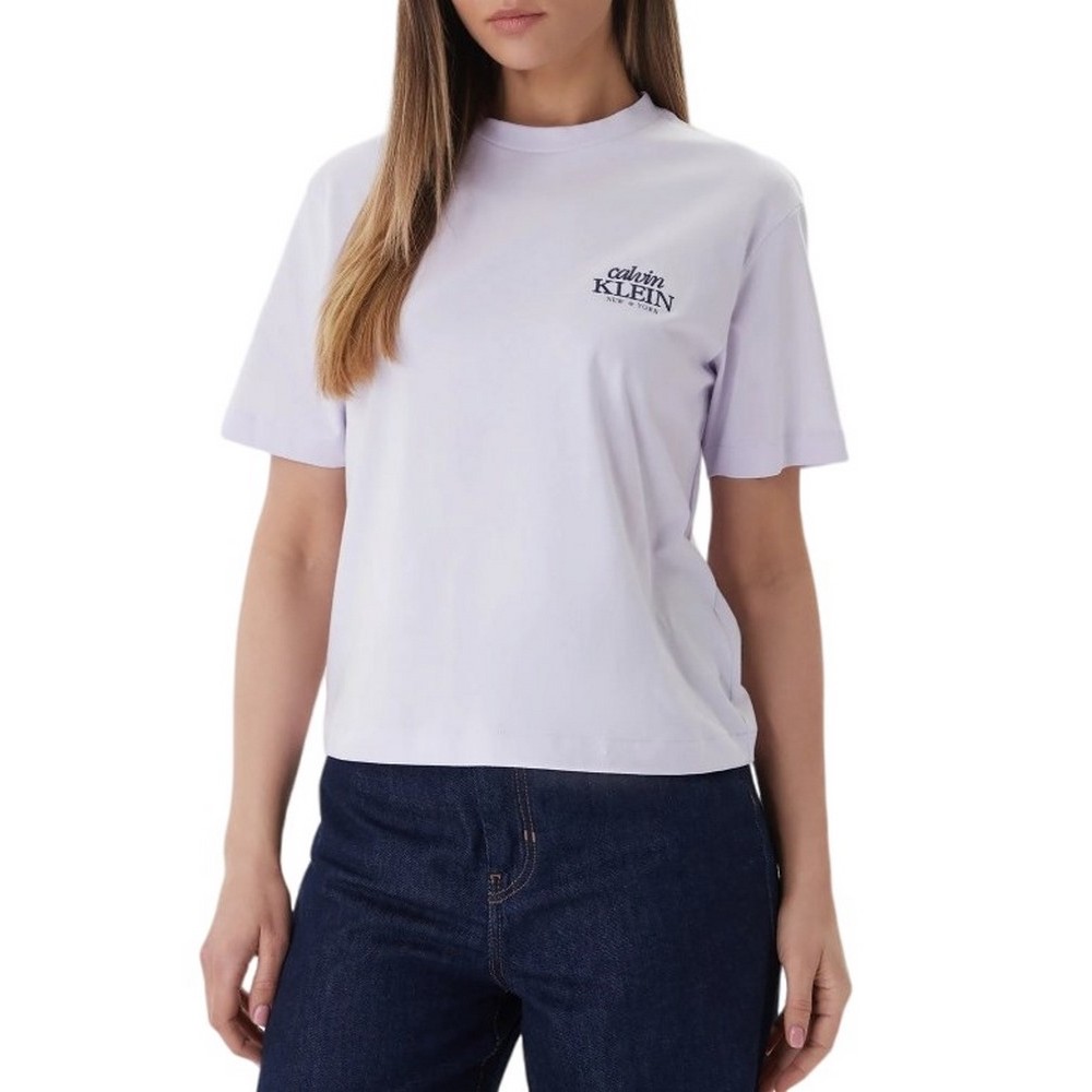 CALVIN KLEIN JEANS SS BOXY GRAPHIC T-SHIRT ΜΠΛΟΥΖΑ ΓΥΝΑΙΚΕΙΑ PURPLE