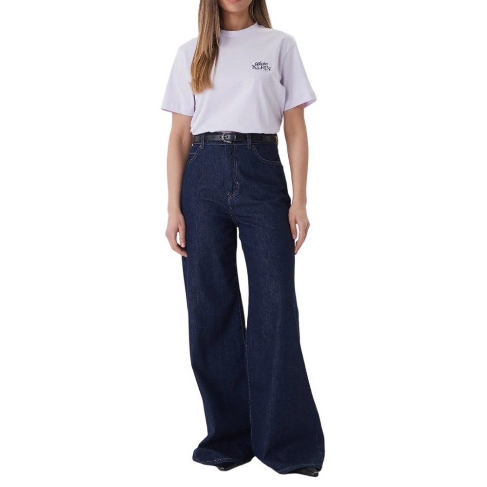 CALVIN KLEIN JEANS SS BOXY GRAPHIC T-SHIRT ΜΠΛΟΥΖΑ ΓΥΝΑΙΚΕΙΑ PURPLE