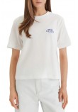 CALVIN KLEIN JEANS SS BOXY GRAPHIC T-SHIRT ΜΠΛΟΥΖΑ ΓΥΝΑΙΚΕΙΑ BRIGHT WHITE