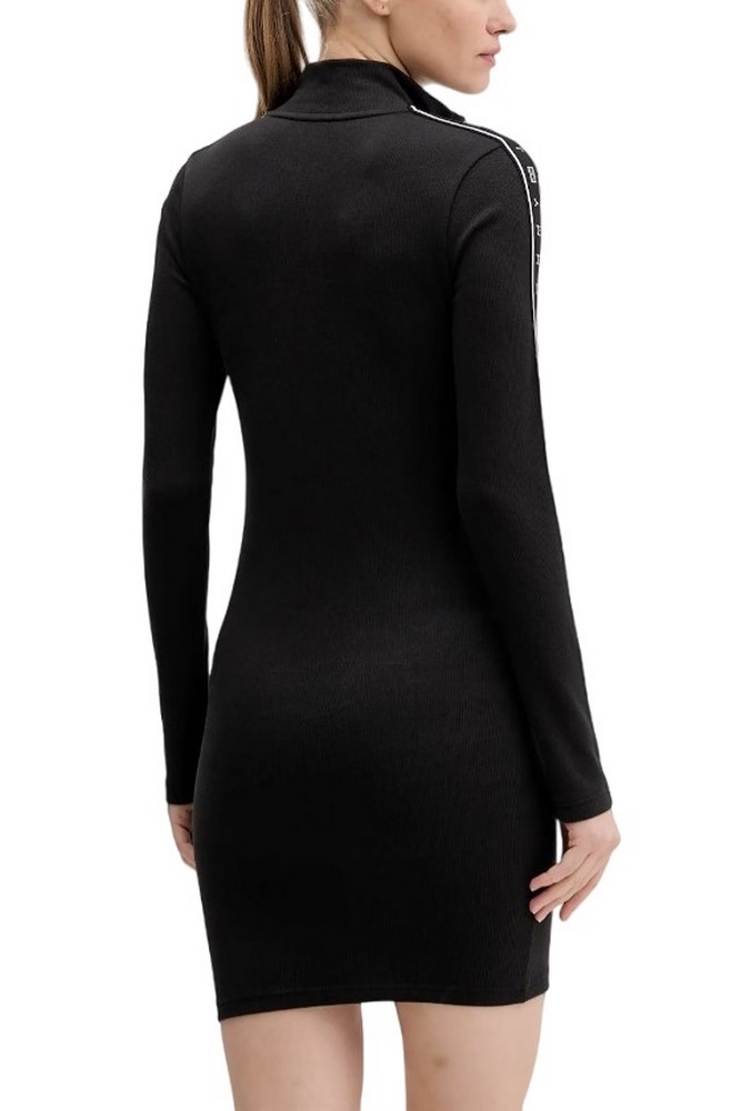 TOMMY JEANS 1/4ZIP TAPE DRESS ΦΟΡΕΜΑ ΓΥΝΑΙΚΕΙΟ BLACK