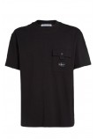 CALVIN KLEIN JEANS TEXTURE POCKET T-SHIRT ΜΠΛΟΥΖΑ ΑΝΔΡΙΚΗ BLACK