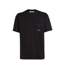 CALVIN KLEIN JEANS TEXTURE POCKET T-SHIRT ΜΠΛΟΥΖΑ ΑΝΔΡΙΚΗ BLACK