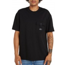 CALVIN KLEIN JEANS TEXTURE POCKET T-SHIRT ΜΠΛΟΥΖΑ ΑΝΔΡΙΚΗ BLACK