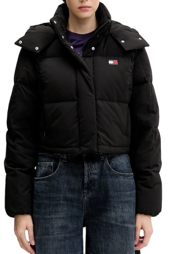 TOMMY JEANS ALASKA GRID CRP DWN JCKT EXT ΜΠΟΥΦΑΝ ΓΥΝΑΙΚΕΙΟ BLACK